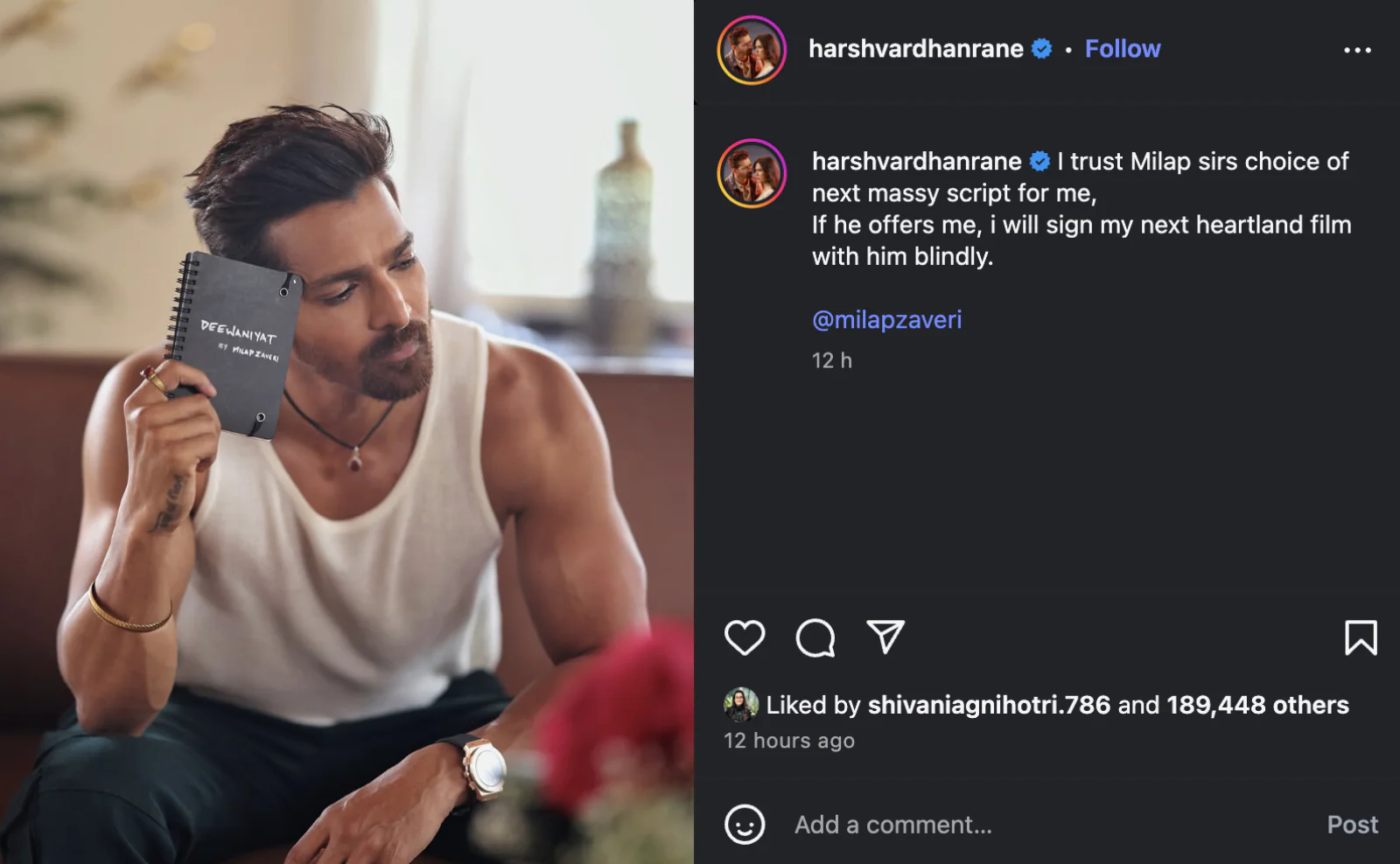 ardhan Rane Joins Hands with Milap Zaveri for Next Film