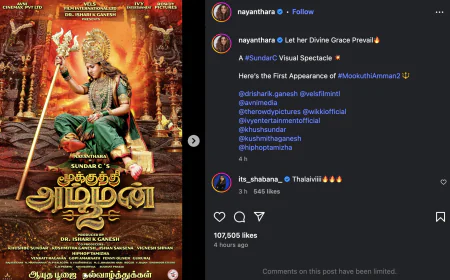 Nayanthara’s First Look as Devi from Mahashakthi (Mukthi Amman 2) Revealed