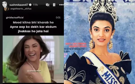 Massive Crowd Gathers in Kanpur to See Sushmita Sen; Actress Shares Emotional Moment