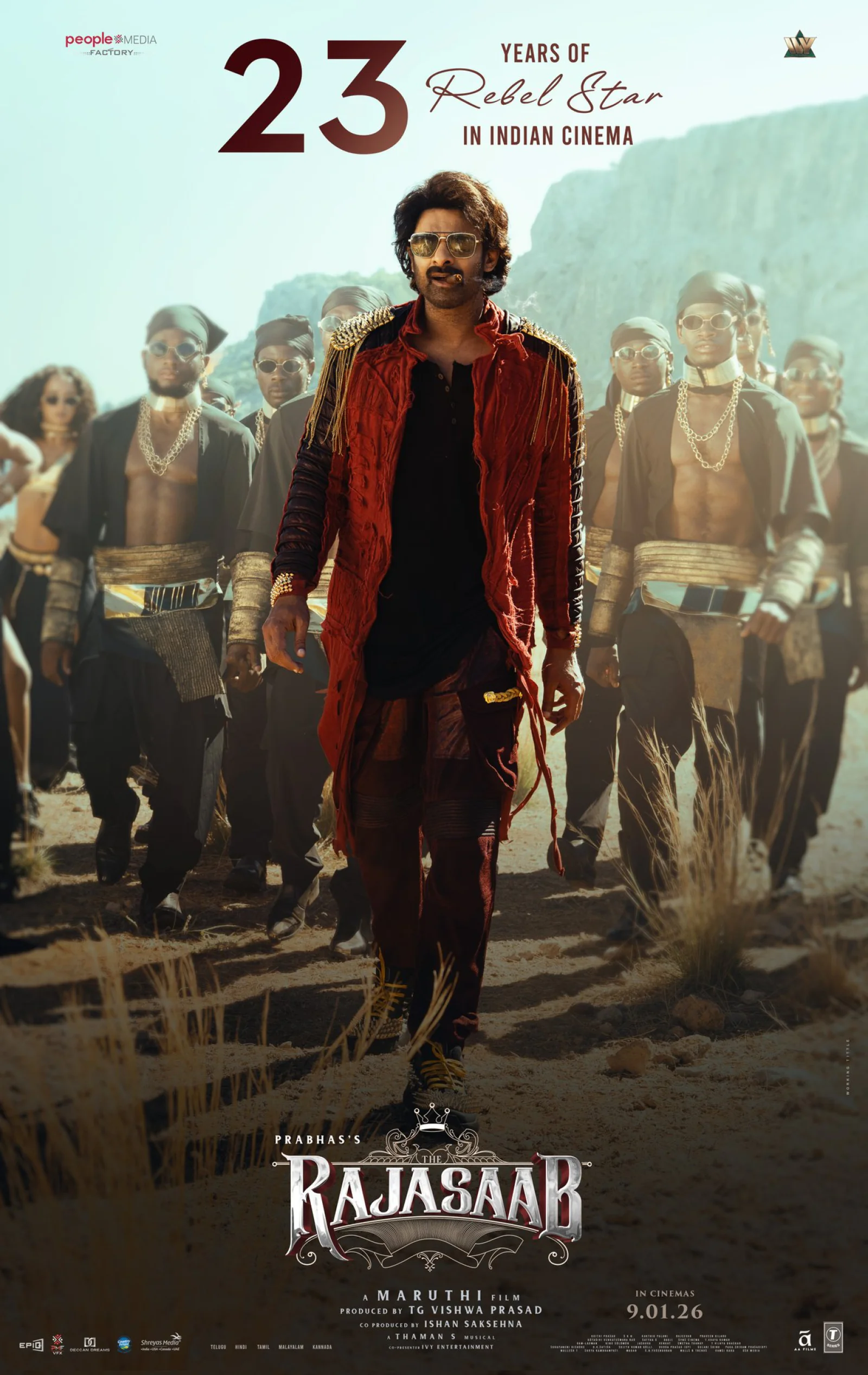 Prabhas’ ‘The Raja Saab’ Wraps Up Shooting on His 23rd Cinema Anniversary; Set for January 9, 2026 Release