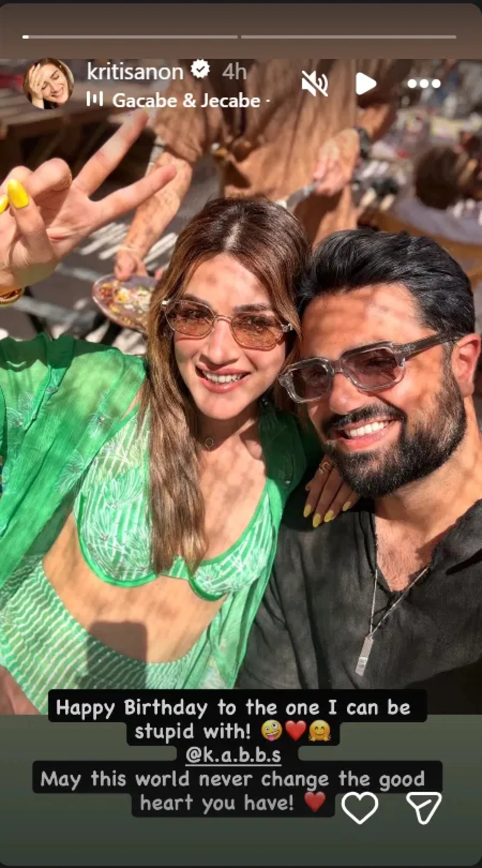 Kriti Sanon Sparks Dating Buzz Again With Birthday Post for Rumoured Boyfriend Kabir Bahia