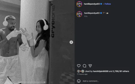 Hardik Pandya Goes Public with Girlfriend Mahika Sharma After Split with Natasha Stankovic