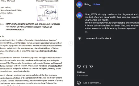 IFTDA Files Complaint Against Paparazzi for Violating Dharmendra’s Privacy