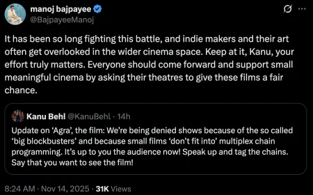 Director Kanu Behl Criticises Multiplex Policies; Manoj Bajpayee Urges Fair Chance for Indie Films