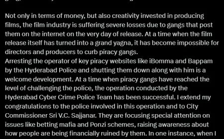 Tollywood Hails Hyderabad Police for Arresting Notorious Piracy Kingpin Immadi Ravi