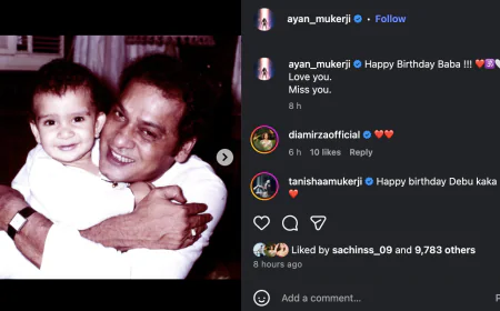 Ayan Mukerji Shares Emotional Tribute to Late Father Deb Mukerji on His Birth Anniversary