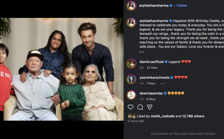 Salim Khan, Iconic Bollywood Writer, Receives Warm Wishes From Daughter Arpita on 90th