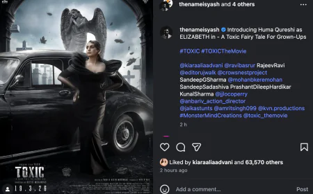 Huma Qureshi’s Regal First Look Revealed in Yash’s Upcoming Film ‘Toxic’