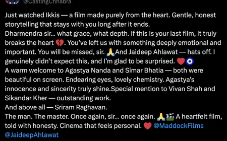 “If This Is Your Last Film…”: Mukesh Chhabra’s Emotional Note for Dharmendra After Ikkis Screening