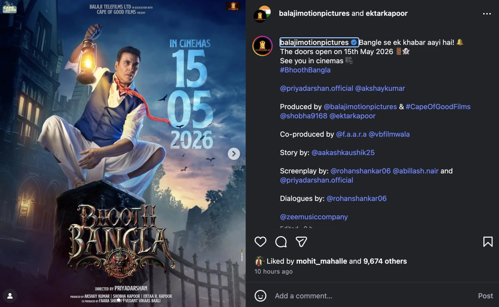 Akshay Kumar’s Horror Comedy ‘Bhoot Bangla’ Faces Release Date Change