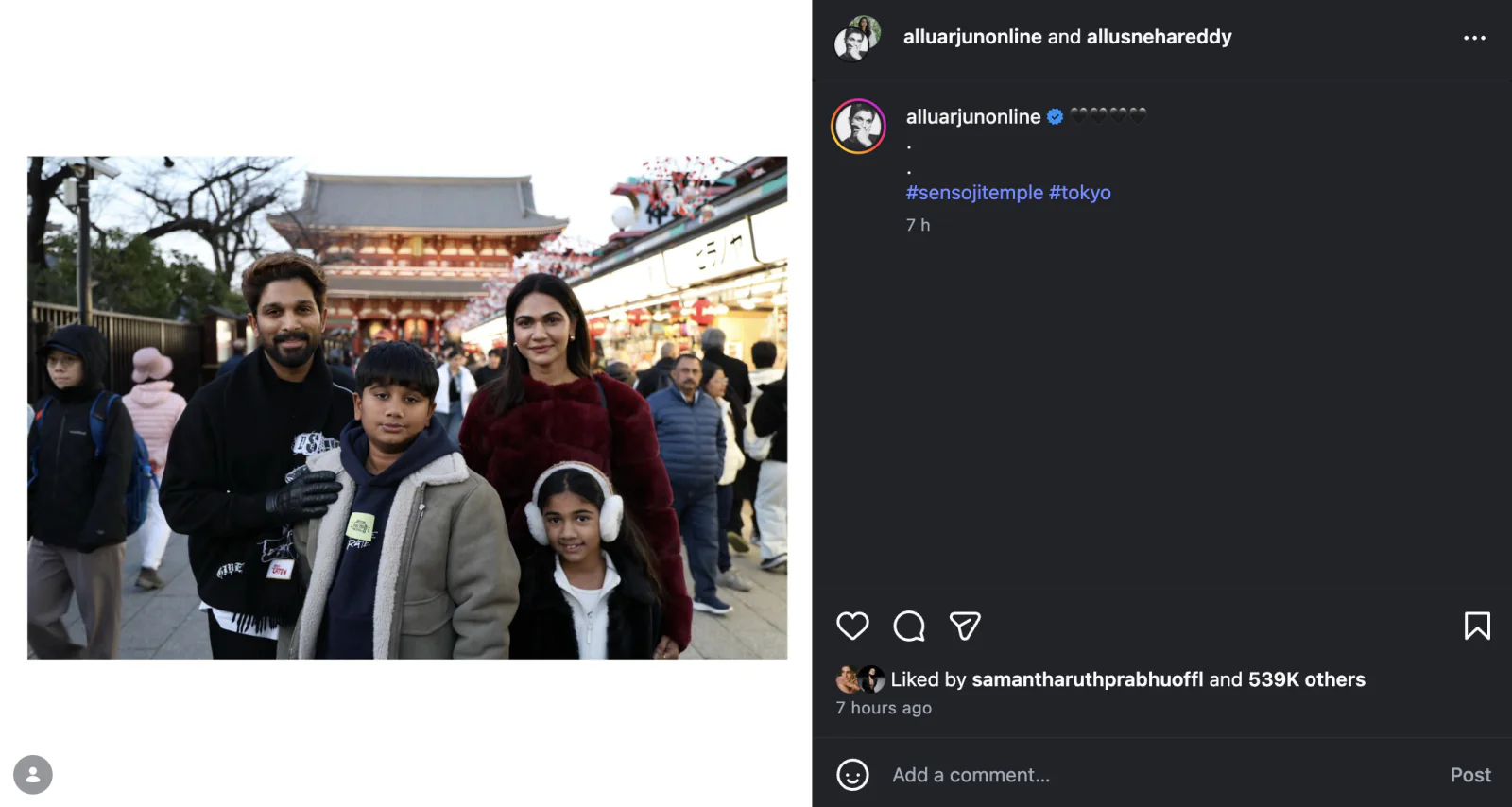 Allu Arjun Visits Japan to Promote ‘Pushpa 2’, Shares Family Moments from Tokyo