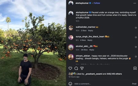 Akshay Kumar Welcomes New Year With Meditation Post, Shares Message on Growth and Success