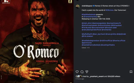 Shahid Kapoor Reunites With Vishal Bhardwaj for ‘O Romeo’; First Look Out