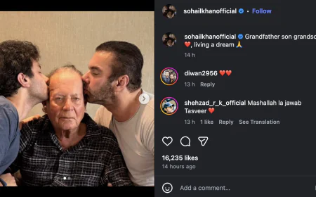 Sohail Khan Shares Heartwarming Three-Generation Photo with Salim Khan and Son Nirvaan