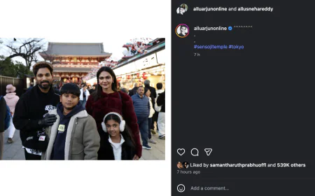 Allu Arjun Visits Japan to Promote ‘Pushpa 2’, Shares Family Moments from Tokyo