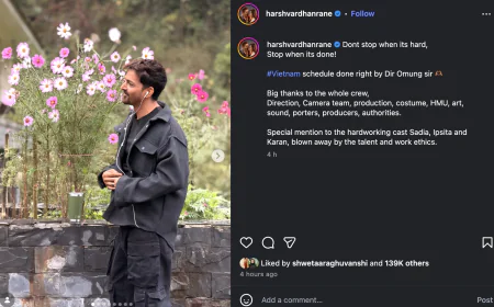 Harshvardhan Rane Wraps Vietnam Shoot of Upcoming Film ‘Silaa’