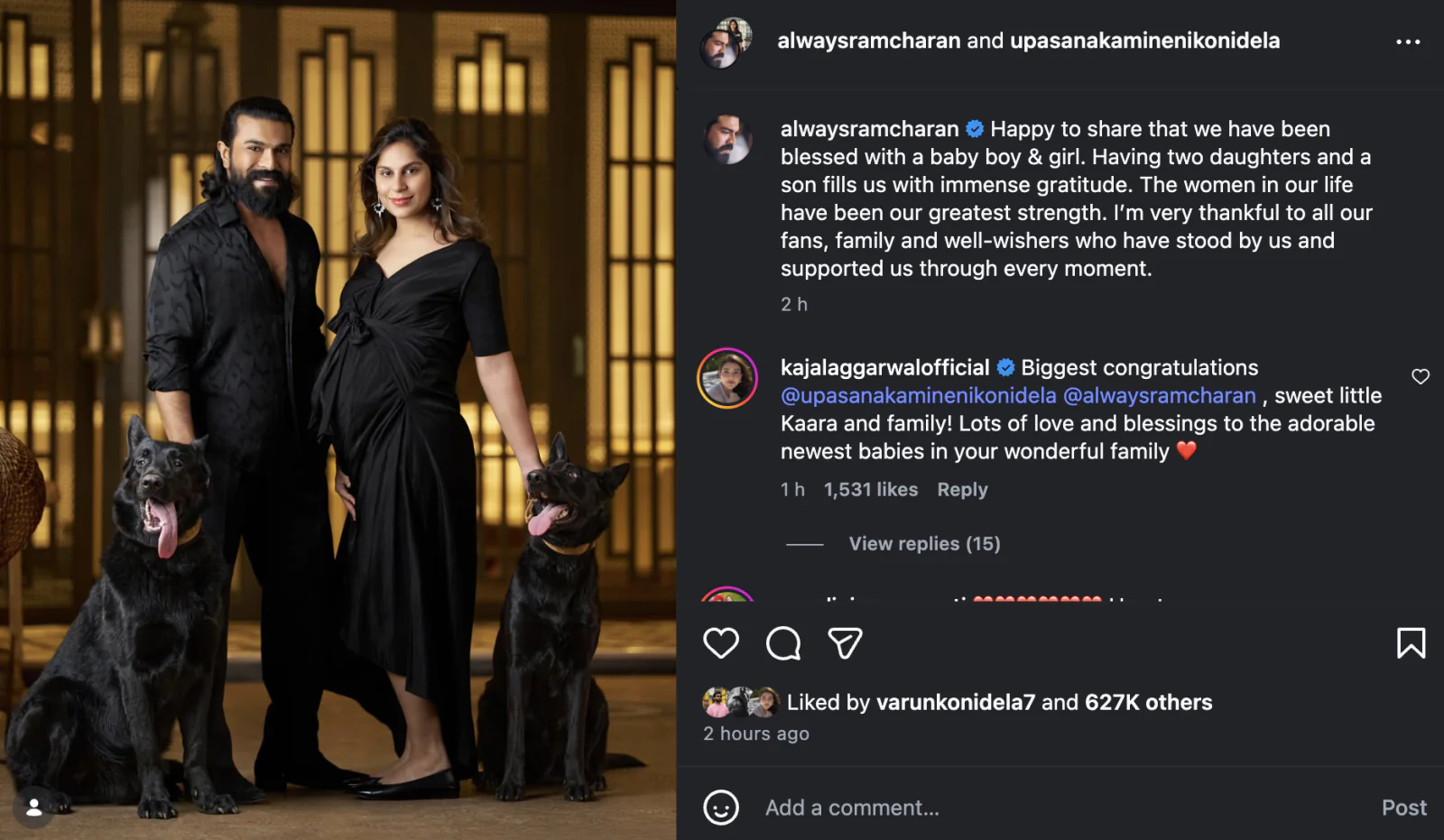 Twin Celebration in Mega Family: Ram Charan Becomes Father Again