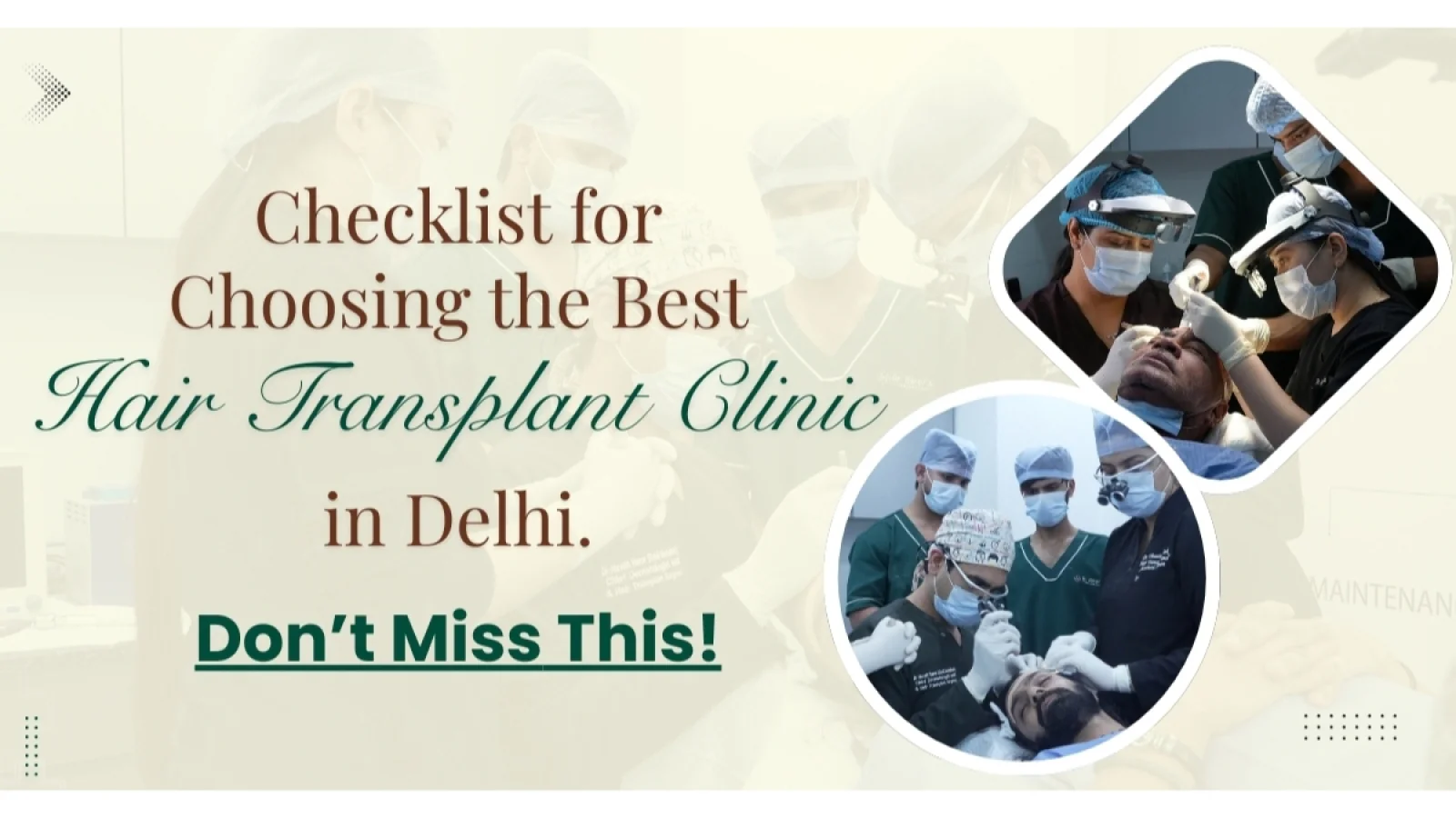 How to Choose the Best Hair Transplant Clinic in Delhi, India?