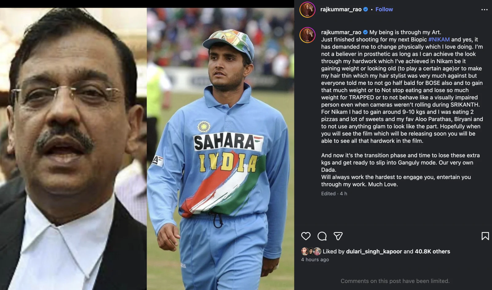 Rajkummar Rao Reacts to Weight Gain Comments, Reveals Transformation for ‘Nikam’ Biopic