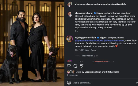 Twin Celebration in Mega Family: Ram Charan Becomes Father Again