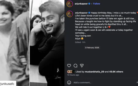 Arjun Kapoor Remembers Mother Mona Shourie Kapoor on Her Birthday, Shares Emotional Not