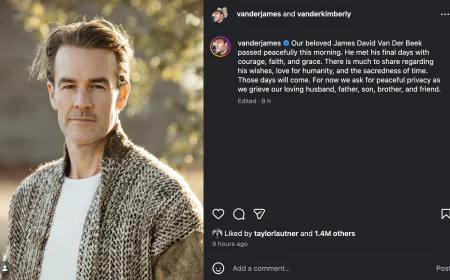 ‘Dawson’s Creek’ Star James Van Der Beek Dies; Fans and Celebrities Pay Tribute