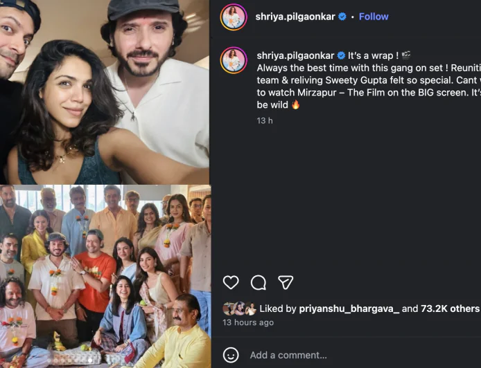 Mirzapur: The Film Gears Up for 2026 Release as Shriya Pilgaonkar Wraps Shoot