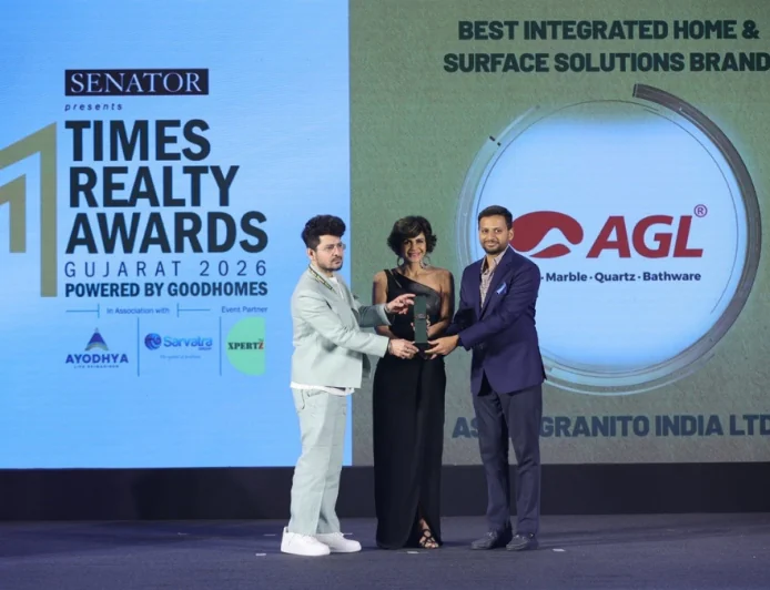 Asian Granito India Limited Honoured as Best Integrated Home and Surface Solutions Brand at Times Realty Awards Gujarat 2026