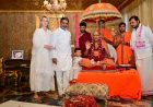 Shankaracharya Swami Sadanand Saraswati Visits Dr. Abhishek Verma, Blesses Family and ShivSena Leadership