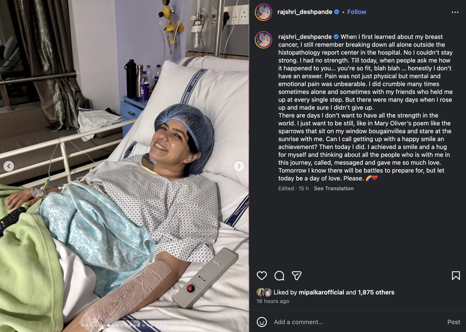 Rajshri Deshpande Shares Heartbreaking Experience of Breast Cancer Diagnosis