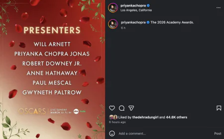 From Bollywood to Hollywood: Priyanka Chopra Named Presenter at the 98th Academy Awards