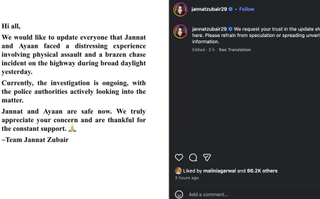 Scare for Jannat Zubair as She and Ayaan Zubair Are Chased on Highway in Panvel