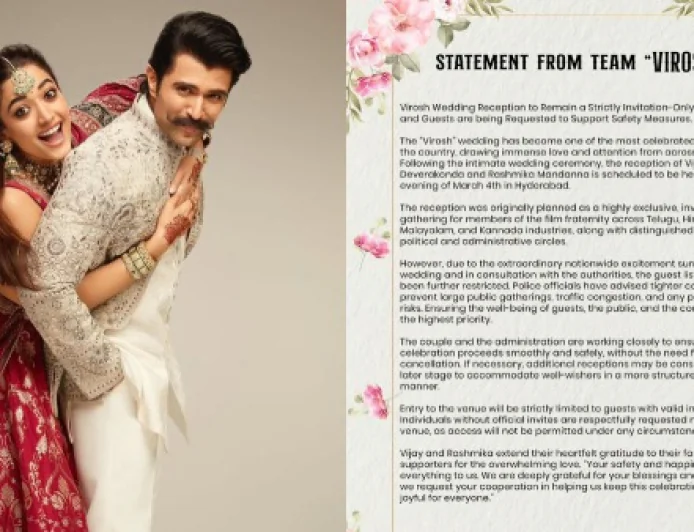 Invitation-Only Entry: Inside Vijay & Rashmika’s Grand Reception Plans