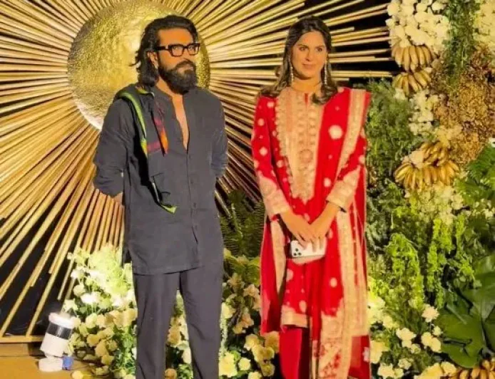 Ram Charan Arrives Barefoot at Vijay Deverakonda–Rashmika Mandanna Reception, Reason Goes Viral