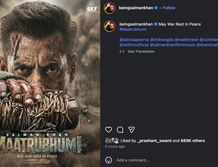 Salman Khan Film Title Changed: ‘Battle of Galwan’ Now Matrubhoomi: May War Rest in Peace