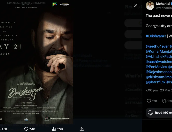 Drishyam 3 Release Postponed, Mohanlal Announces New Date on His Birthday