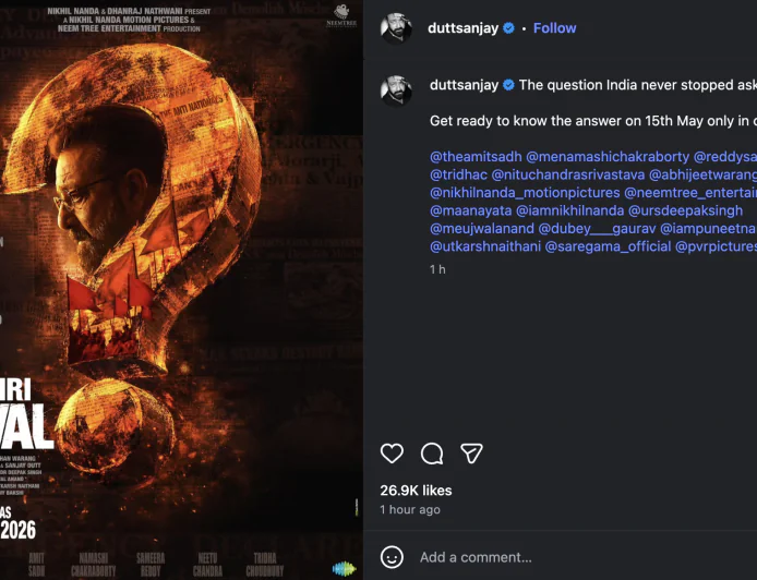 Sanjay Dutt’s ‘Aakhri Sawal’ to Clash with Ayushmann Khurrana’s Film at Box Office