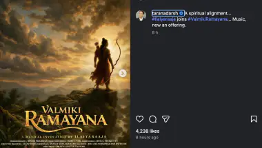 ‘Valmiki Ramayana’ Poster Out on Akshaya Tritiya, Ilaiyaraaja to Compose Music