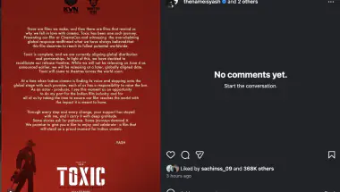 Toxic: A Fairy Tale for Grown-Ups Postponed Again, Yash Confirms New Release Plan