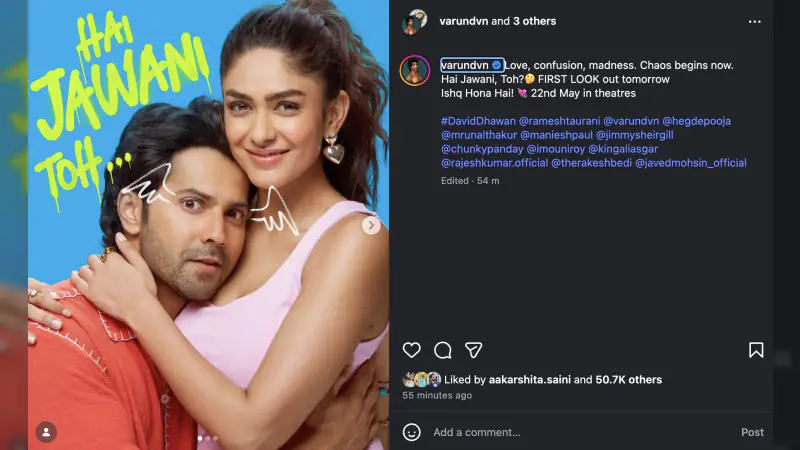 Hai Jawani Toh Ishq Hona Hai Release Preponed: Varun Dhawan Starrer to Hit Theatres on May 22