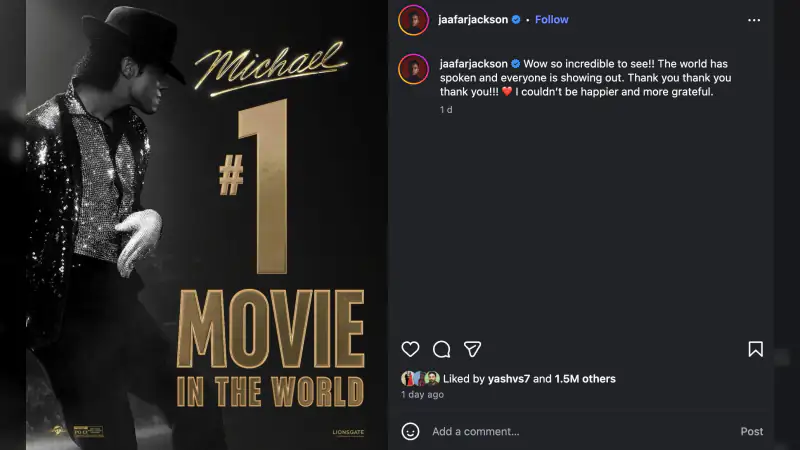 ‘Michael’ Biopic Gets Huge Response, Jaafar Jackson Thanks Fans Worldwide