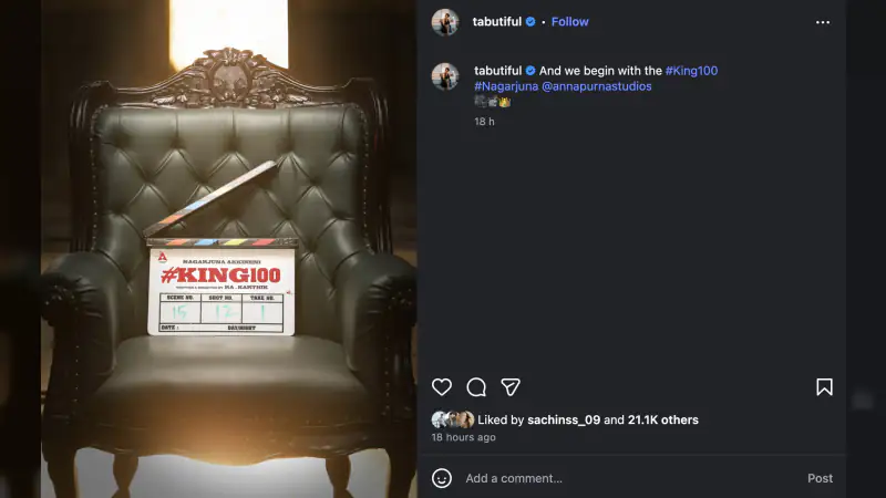 ‘King 100’: Nagarjuna’s Landmark Film Goes on Floors with Tabu