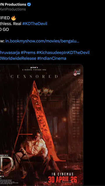 KD: The Devil Gets ‘A’ Certificate Ahead of Release, Makers Promise Intense Action