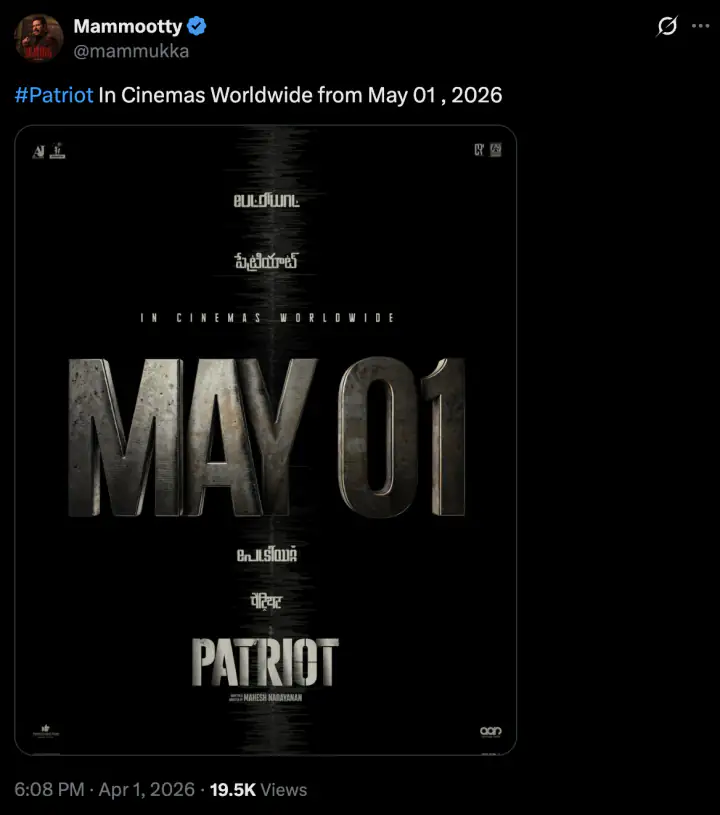 –Mohanlal Starrer to Hit Screens on May 1