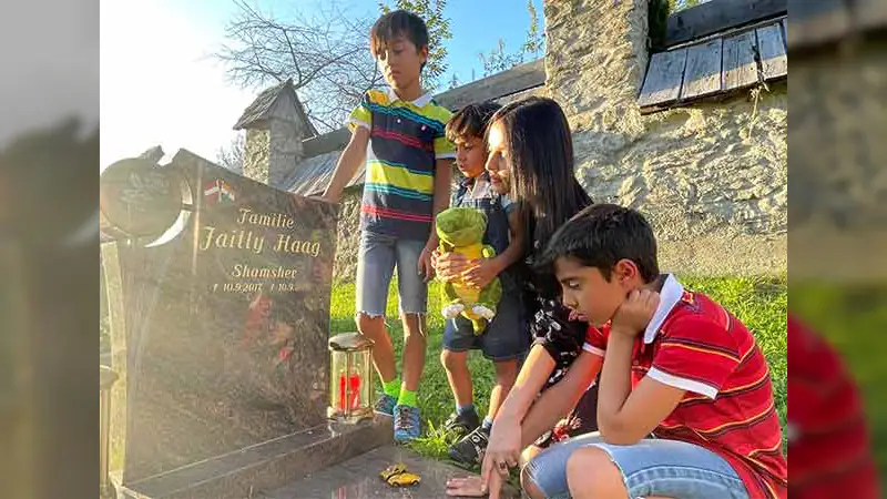 Crying at Her Son’s Grave, Celina Jaitly Reveals Shocking Details of Marriage Breakdown