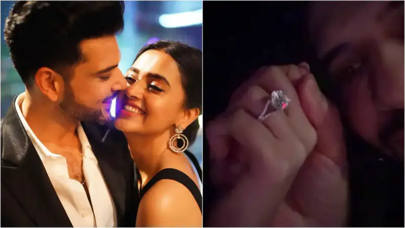 Tejasswi Prakash Flaunts Engagement Ring During Public Appearance With Karan Kundrra