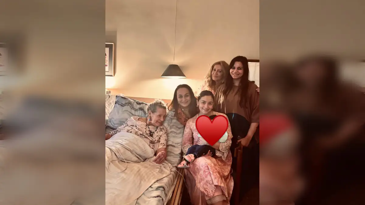 caped Nazi Germany; shares four generation pic with Alia Bhatt, Raha