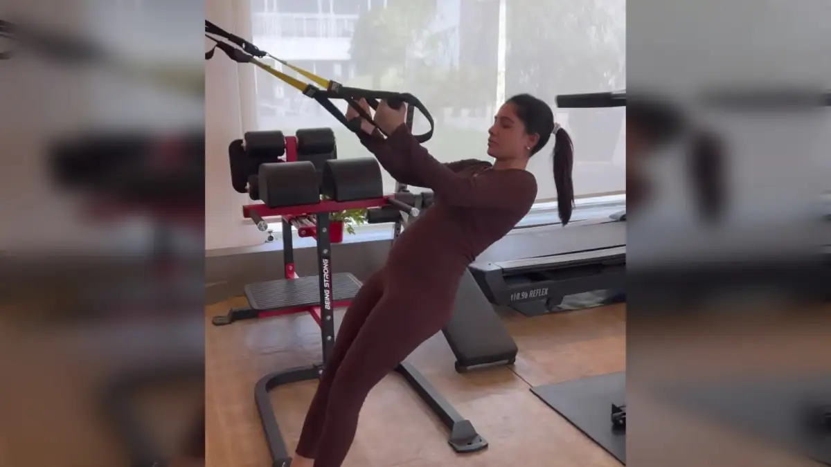 e a fairytale’, shares video of her working out in gym during pregnancy