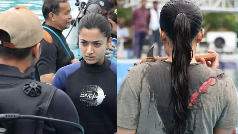 Rashmika Mandanna Completes India's First Female-Led Underwater Action Sequence for Mysaa
