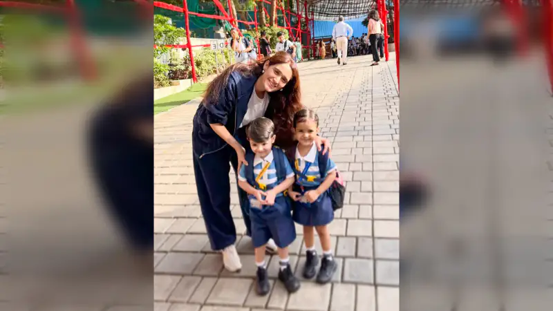 Pankhuri Awasthy Gets Emotional as Twins Start School